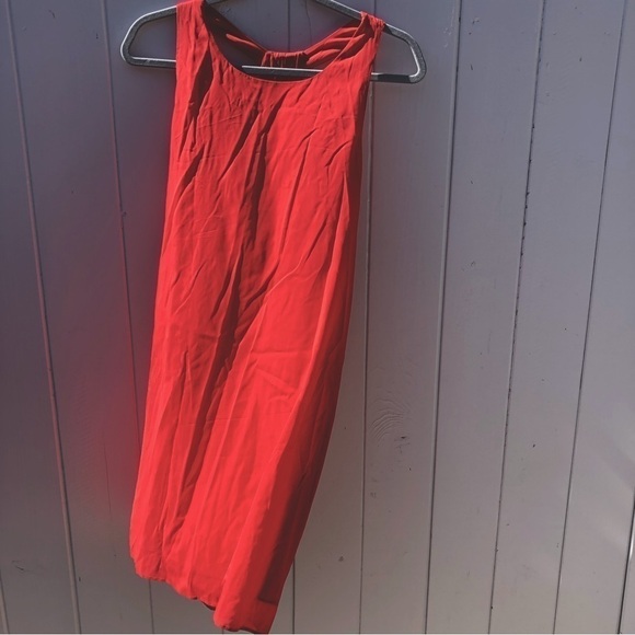 Dresses & Skirts - Alice + Olivia Red Orange Racerback Silk Blend Mini Dress Large